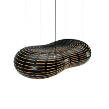 Load image into Gallery viewer, Cloud Pendant Light in Black/Bamboo (Large).
