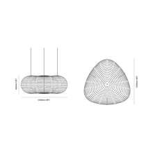 Load image into Gallery viewer, Cloud Pendant Light - line drawing.