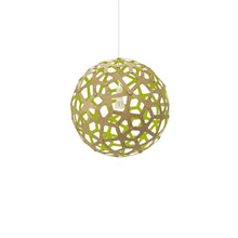 Load image into Gallery viewer, Coral Pendant Light in Bamboo/Lime (Small).