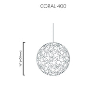 Load image into Gallery viewer, Coral Pendant Light - line drawing.