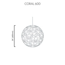 Load image into Gallery viewer, Coral Pendant Light - line drawing.