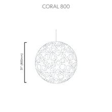 Load image into Gallery viewer, Coral Pendant Light - line drawing.