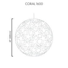 Load image into Gallery viewer, Coral Pendant Light - line drawing.