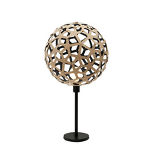 Load image into Gallery viewer, Coral Table Lamp in Bamboo/Black.