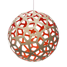 Load image into Gallery viewer, Coral XL Pendant Light in Bamboo/Red.