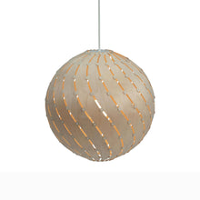 Load image into Gallery viewer, Ebb LED Bounce Pendant Light in Bamboo.