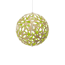 Load image into Gallery viewer, Floral Pendant Light in Bamboo/Lime (Large).