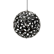 Load image into Gallery viewer, Floral Pendant Light in Black/Black (Large).
