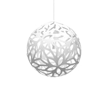 Load image into Gallery viewer, Floral Pendant Light in White/White (Large).
