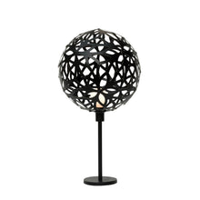 Load image into Gallery viewer, Floral Table Lamp in Black/Black.
