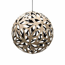 Load image into Gallery viewer, Floral XL Pendant Light in Bamboo/Black (Medium).