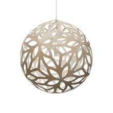 Load image into Gallery viewer, Floral XL Pendant Light in Bamboo/White (Medium).