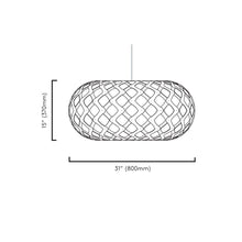 Load image into Gallery viewer, Kina Pendant Light - line drawing.