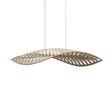 Load image into Gallery viewer, Navicula LED Pendant Light in Bamboo/White (Medium).