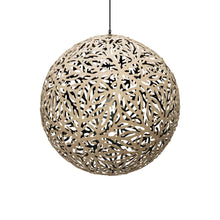 Load image into Gallery viewer, Sola Pendant Light in Bamboo/Black (Large).