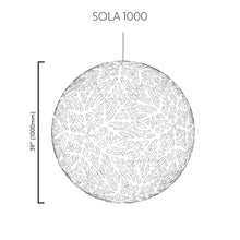 Load image into Gallery viewer, Sola Pendant Light - line drawing.