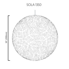 Load image into Gallery viewer, Sola Pendant Light - line drawing.