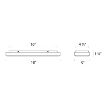 Load image into Gallery viewer, Dazzle LED Bath Vanity Light - line drawing.