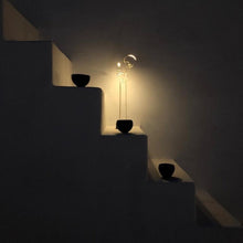Load image into Gallery viewer, Boucle LED Table Lamp in stairs.