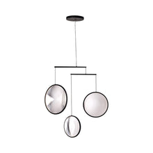 Load image into Gallery viewer, Focus LED Chandelier in Black (3-Light).