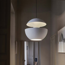 Load image into Gallery viewer, Here Comes the Sun LED Pendant Light in hallway.