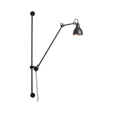Load image into Gallery viewer, Lampe Gras N°214 Swing Arm LED Wall Light in Black & Copper (Round Shade).