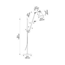 Load image into Gallery viewer, Lampe Gras N°215 LED Floor Lamp - line drawing.