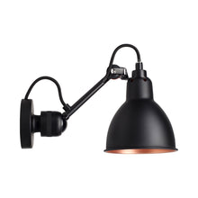 Load image into Gallery viewer, Lampe Gras N°304 LED Wall Light in Black & Copper (Switch On Base/Round Shade).