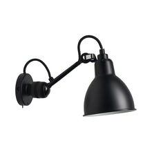 Load image into Gallery viewer, Lampe Gras N°304 LED Wall Light in Black (Switch On Cable/Round Shade).