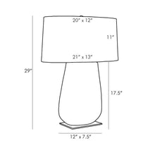 Load image into Gallery viewer, Deagan Table Lamp - line drawing.