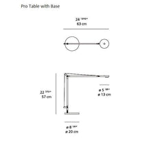 Load image into Gallery viewer, Demetra Pro LED Table Lamp - line drawing.