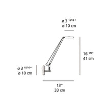 Load image into Gallery viewer, Demetra LED Wall Light - line drawing.