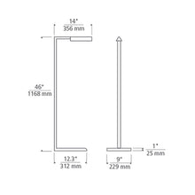 Load image into Gallery viewer, Dessau LED Floor Lamp - line drawing.
