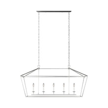 Load image into Gallery viewer, Dianna Linear Pendant Light in Medium/Brushed Nickel.