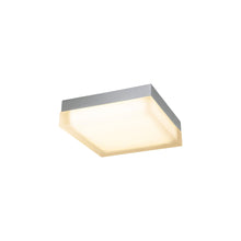 Load image into Gallery viewer, Dice LED Square Flush Mount Ceiling Light in Small/2700K/Brushed Nickel.