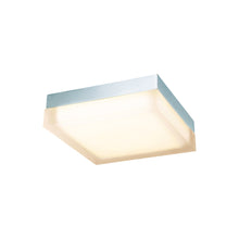 Load image into Gallery viewer, Dice LED Square Flush Mount Ceiling Light in Medium/2700K/Chrome.