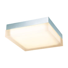 Load image into Gallery viewer, Dice LED Square Flush Mount Ceiling Light in Large/2700K/Chrome.