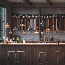 Load image into Gallery viewer, Flask A Pendant Light in bar.