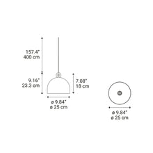 Load image into Gallery viewer, Urban Pendant Light - line drawing.