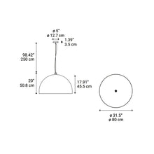 Load image into Gallery viewer, Urban Pendant Light - line drawing.