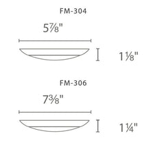 Load image into Gallery viewer, Disc LED Ceiling/Wall Light - line drawing.