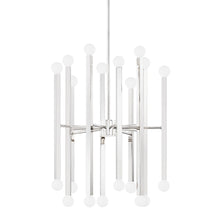 Load image into Gallery viewer, Dona Chandelier in Polished Nickel.