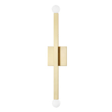 Load image into Gallery viewer, Dona Wall Light in Aged Brass/2-Light.