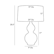 Load image into Gallery viewer, Donna Table Lamp - line drawing.
