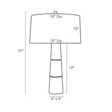 Load image into Gallery viewer, Dosman Table Lamp - line drawing.