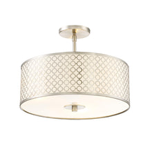 Load image into Gallery viewer, Dots Semi-Flush Mount Ceiling Light in Brushed Nickel.