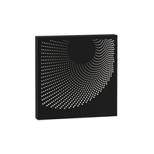 Load image into Gallery viewer, Dotwave™ Outdoor LED Wall Light in Textured Black/Square.
