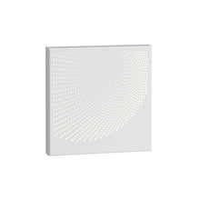 Load image into Gallery viewer, Dotwave™ Outdoor LED Wall Light in Textured White/Square.