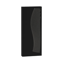 Load image into Gallery viewer, Dotwave™ Outdoor LED Wall Light in Textured Black/Rectangle.