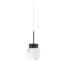 Load image into Gallery viewer, Double Bubble LED Pendant Light in Black.